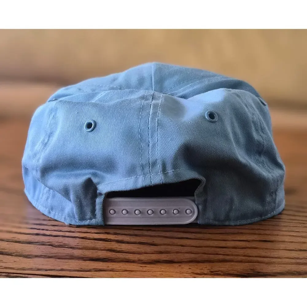 Vintage United Nations Nations Unies Snapback Hat Cap Blue GORPCORE Patch
